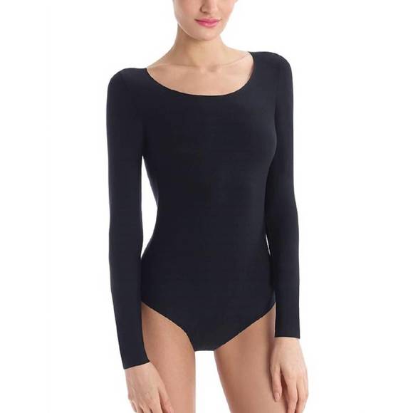 Commando | Tops | New Commando Butter Long Sleeve Bodysuit In Black ...